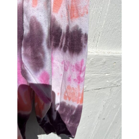Victoria's Secret Pink Women's L Tie Dye Sweatshirt Hoodie y2k Hippie Boho - Picture 7 of 12